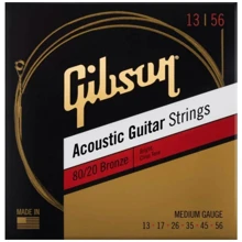 Струна для гитар Струны для акустических гитар GIBSON SAG-BRW13 80/20 BRONZE ACOUSTIC GUITAR STRINGS MEDIUM: Тип Комплект струн