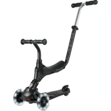 Самокат QPLAY трехколесный детский 5 в 1 Sema Pro Black (ST-004SemaProBlack): Количество колес 3