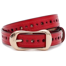 Ремінь жіночий Borsa Leather червоний (CV1ZK-019r-red): Стать Женский