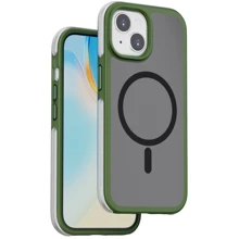 Чехол для iPhone WIWU Airbag Skin Feel MagSafe Green for iPhone 15 Plus (ZKK-012): Цвет зеленый