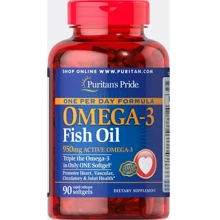 Puritan's Pride Triple Strength Omega-3 Fish Oil 1360 mg (950 мг активного омега-3), 90 caps (PTP-32948): Форма випуску капсули