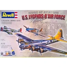 Модель Revell Літаки Flying Legends 8th USAAF (B-17G P-47D P-51B) 1:72 (5794): Виробник Revell