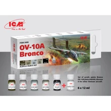 Набор красок ICM для самолета OV-10A Bronco 6 шт. (ICM3008): Производитель ICM