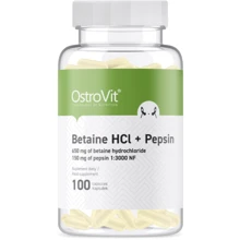 OstroVit Betaine HCl + Pepsin Гидрохлорид бетаина + Пепсин 100 капсул: Тип Бетаина гидрохлорид