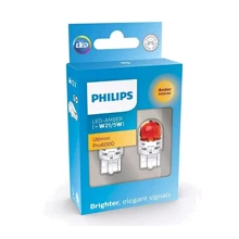 Светодиодная автолампа Philips W21/5W LED Amber Ultinon Pro6000 12В 11066AU60X2: Головной свет Повороты