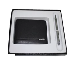 Набір Cross Slim Wallet & Agenda Pen Set (портмоне+ручка) чорний (436B-1): Стать Мужской