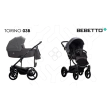 Универсальная коляска 2 в 1 Bebetto TORINO (03) графит (черная рама) (503.26.19.B03): Тип коляски универсальная коляска (2-в-1)