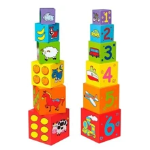 Дерев'яні кубики-пірамідка Viga Toys (59461): Тип кубики