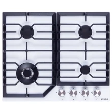 Варочная поверхность газовая WEILOR GM W624 WH: Расположение панели спереди