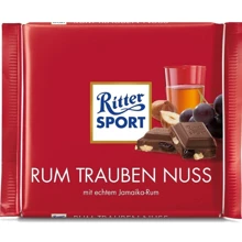 Шоколад Ritter Sport Rum Trauben Nuss 100 г (DL13897): Вес, г 100