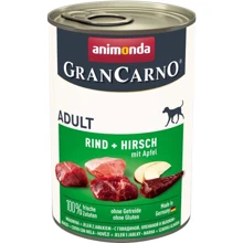 Вологий корм GranCarno Adult Beef + Deer with Apple для собак з яловичиною олениною та яблуком 400 г (4017721827539): Тип Влажный корм