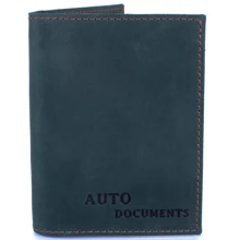 Женская обложка для документов DNK Leather зеленая (DNK-Auto-H-col-C): Пол Женский