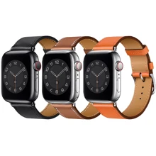 Аксесуар для Watch WIWU Attelage Genuine Leather Brown для Apple Watch 42/44/45/49mm: Виробник WIWU