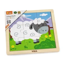 Дерев'яний пазл Viga Toys Вівця, 9 ел. (51437): Тип пазл