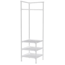 Вешалка-стойка Stenson с полками для обуви 185х40х40 см (R94067-BL): Вид Вешалки