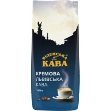Кофе Віденська кава Кремова Львівська в зернах 1 кг (4820000371094): Вид напитка кофе в зернах