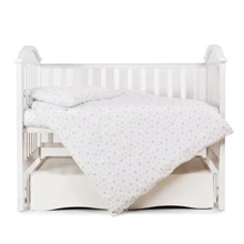 Сменная постель 3 эл. Twins Comfort Soft (фланель) 3010-TS-10, Starlet grey, серая: Тип постельный комплект