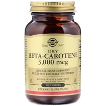 Solgar Dry Beta-Carotene Солгар Бета каротин 10,000 IU 250 таблеток: Тип вітамін A