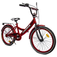 Велосипед подростковый 2-х колесный 20'' 212001 (RL7T) Like2bike Sky, бордовый, рама сталь, со звонком: Диаметр колес, дюймов 20