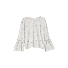 Лонгслів H & M 1112-5507446 170 см сірий: Тип Лонгсліви