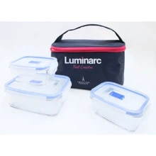 Ємність для зберігання Luminarc Pure Box Набір 4 пр. (P7379): Тип Набір контейнерів + сумка