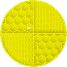 Килимок Waudog Silicone для злизування та повільного годування 211х211х30 мм Жовтий (23508): Тип Лизательные коврики