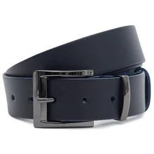 Чоловічий ремінь Borsa Leather синій (125vfx88-navy): Стать Мужской