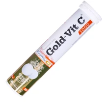 Olimp Gold-Vit C 1000 Витамин С со вкусом апельсина 20 шипучих таблеток: Форма выпуска Таблетки растворимые