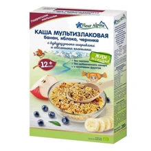 Каша мультизлаковая Fleur Alpine Банан Яблоко Черника 200 г (1184019): Тип Каши безмолочные