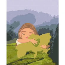 Картина по номерам Brushme Мое сердце - Украина ©Лили Демачкович 40х50 см (BS53233): Производитель Brushme