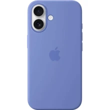 Чехол для iPhone Apple iPhone 16 Silicone Case with MagSafe - Periwinkle (MDGQ4ZM/A): Цвет голубой