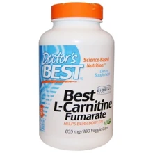 Doctor's Best Best L-Carnitine Fumarate 855 mg 180 Veggie Caps Л-карнитин фумарат: Тип L Карнитин