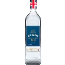 Джин Richmond London Dry Gin 37.5 % 1 л (WHS5010296004144): Объем, л 1