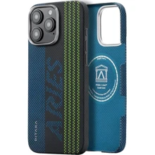 Чехол для iPhone Pitaka Aries Tactile Woven Case Credit Card (KI1601CRP) for iPhone 16 Pro Max: Цвет синий