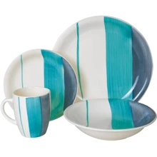 Столовий сервіз Keramia Blue Turquoise 16 предметів (27787): Кількість персон 4