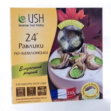 Улитки helix aspersa muller(escargot petit gris) в соусе по - Каталонски, замороженные, 210 г (WT3403): Вес нетто 210 г