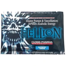 Cloma Pharma Hellion 9 g /1 serving/ Razzberry Scream: Тип Комплекс до тренировки