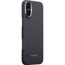 Чехол для iPhone Pitaka Black/Grey Ultra-Slim Case Black/Grey Twill (KI1601A) for iPhone 16: Цвет черный