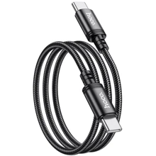 Кабель Hoco Cable USB-C to USB-C X89 Wind 60W 1m Black: Тип USB-C - USB-C