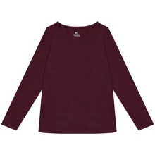 Лонгслів H & M 6204248 110-116 см бордовий: Тип Лонгсліви