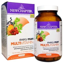 New Chapter Every Man Multivitamin 120 Tabs Щоденні вітаміни для чоловіків: Тип мультивітаміни