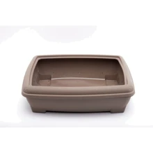 Туалет Wow Pets с бортиком RELAX 495х380х140 мм (0218-БЕЖЕВЫЙ): Вид Открытый