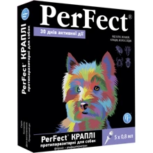 Капли противопаразитарные PerFect для собак мелких пород 5 х 0.8 мл: Тип Капли
