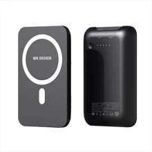 Зовнішній акумулятор WK Power Bank 5000mAh Wireless Magnet Black (WP-215): Кількість USB 1