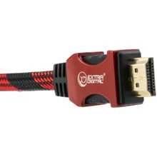 Кабель и переходник Extradigital HDMI to HDMI, 1.5m, v2.0, 28 AWG, Gold, Nylon, Hi-Speed (KBH1633): Тип кабель