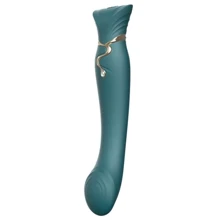 Премиальный вибратор для точки G с функцией нагрева ZALO Queen G-Spot Pulse Wave Vibe (изумрудный): Для кого Для женщин