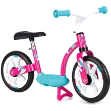 Беговел Smoby розовый металлический с подножкой (770123): Производитель Smoby