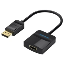 Кабель и переходник Vention DisplayPort - HDMI, 0.2 m (HBGBB): Тип переходник