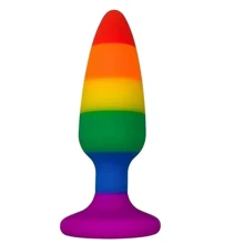 Анальная пробка Wooomy Hiperloo Silicone Rainbow Plug L: Для кого Унисекс
