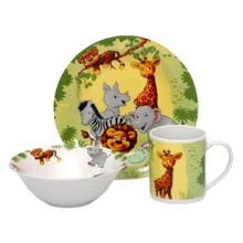 Набір дитячого посуду Limited Edition Jungle 3 ін. (YF6030): Матеріал фарфор